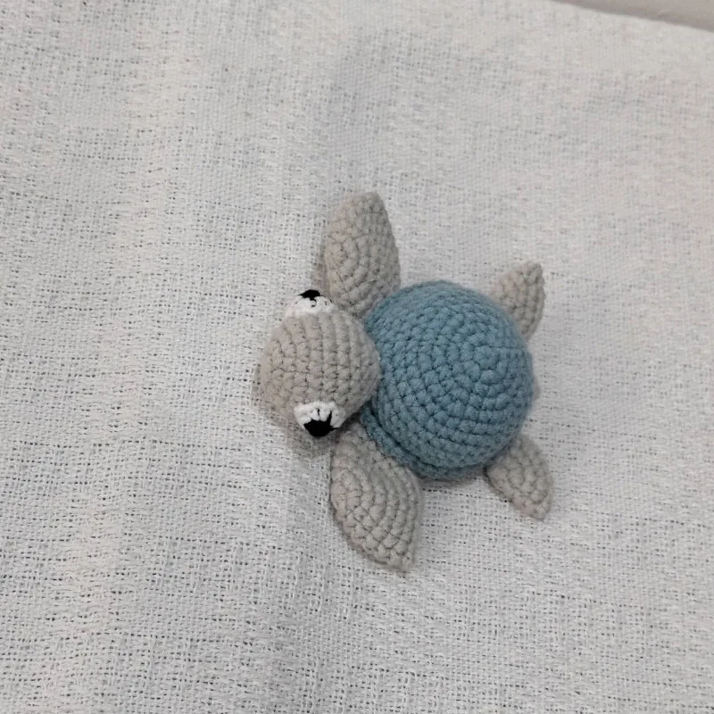 Handmade Crochet Cotton Tortoise DIY Baby Pacifier Chain Accessories Infant Newborns Teether Toy Gifts Baby stroller ornaments