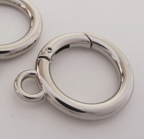 6 sztuk sprężyna pierścionek zapięcie, okrągły sprężyna pierścionek, podział Key Ring wewnętrzna 18mm SR-024