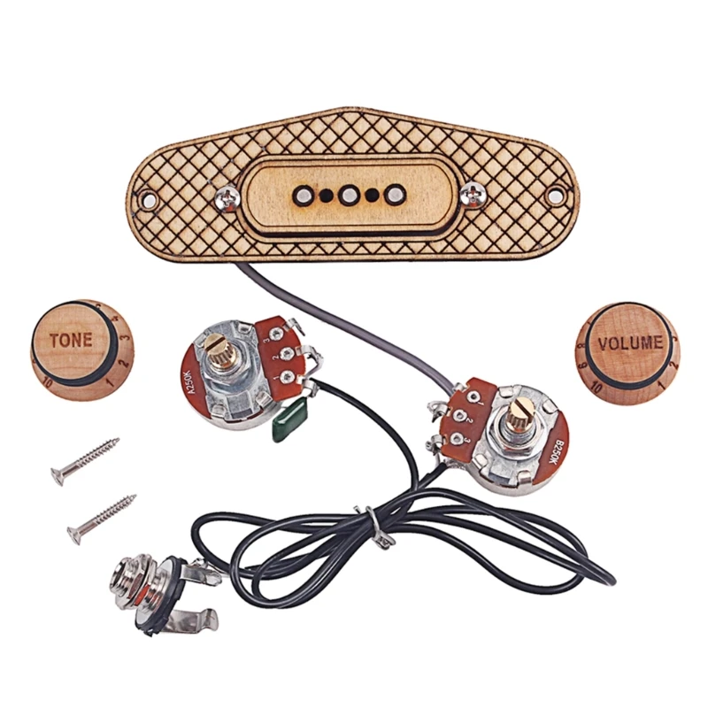 Three String Guitar Pickup Portable 3 Pole Cigar Box Guitar Humbucker Pickup