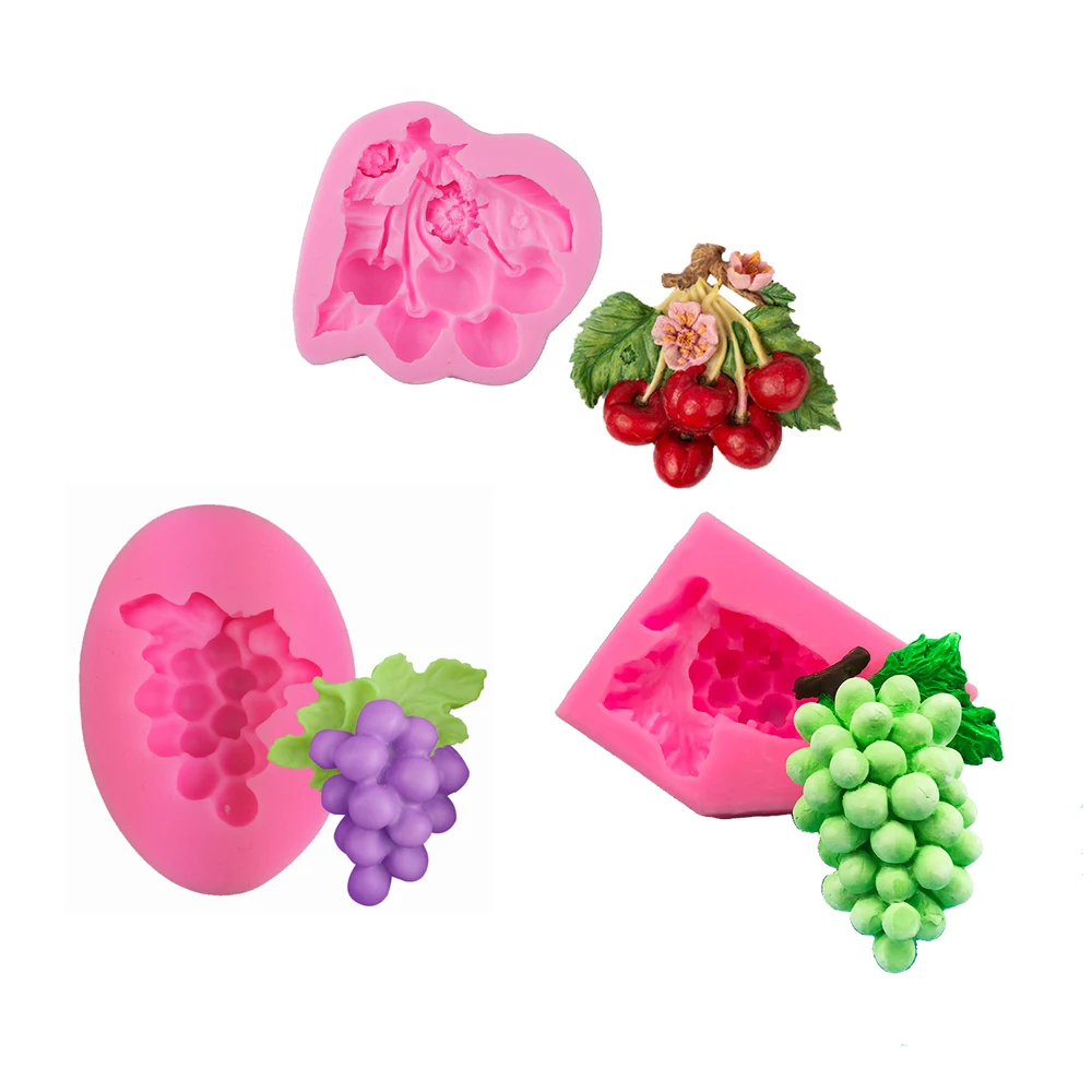 Kitchen Accessories Cherry Chocolate Cooking Tools Silicone Mold For Baking Bakery Mug Fondant Sugar Craft Candy Cake Decorating