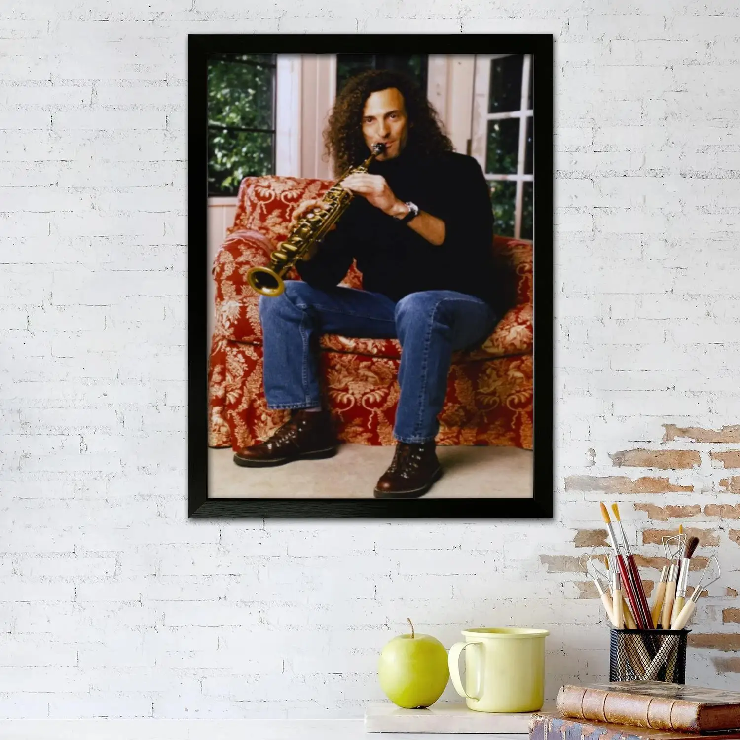 Kenny G Canvas Art Poster and Wall Art, Picture Print, Modern Family Bedroom Decor,Decorative painting