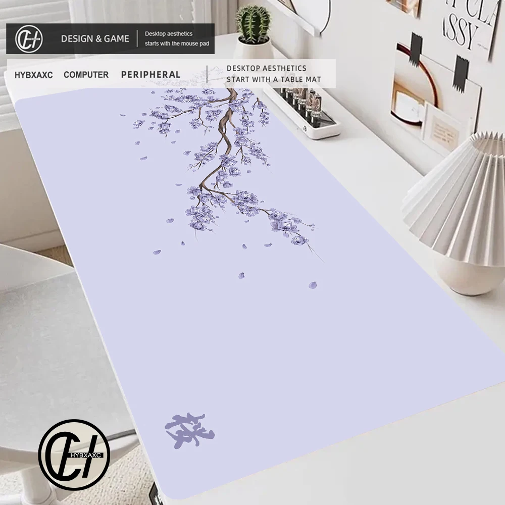 120x60 Japan-Style Cherry Blossom Mouse Pad Large Laptop Gaming Deskmat Sakura Mousepad 80x30 Office Carpet Gamer Keyboard Mat