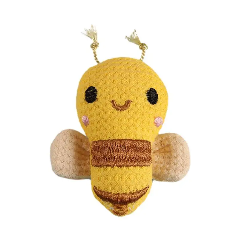 Bee Brooch Pin Plush Bee Stuffed Pins Decorative Bee Brooches Lapel Badges For Scarves Clothing Jackets Schoolbags