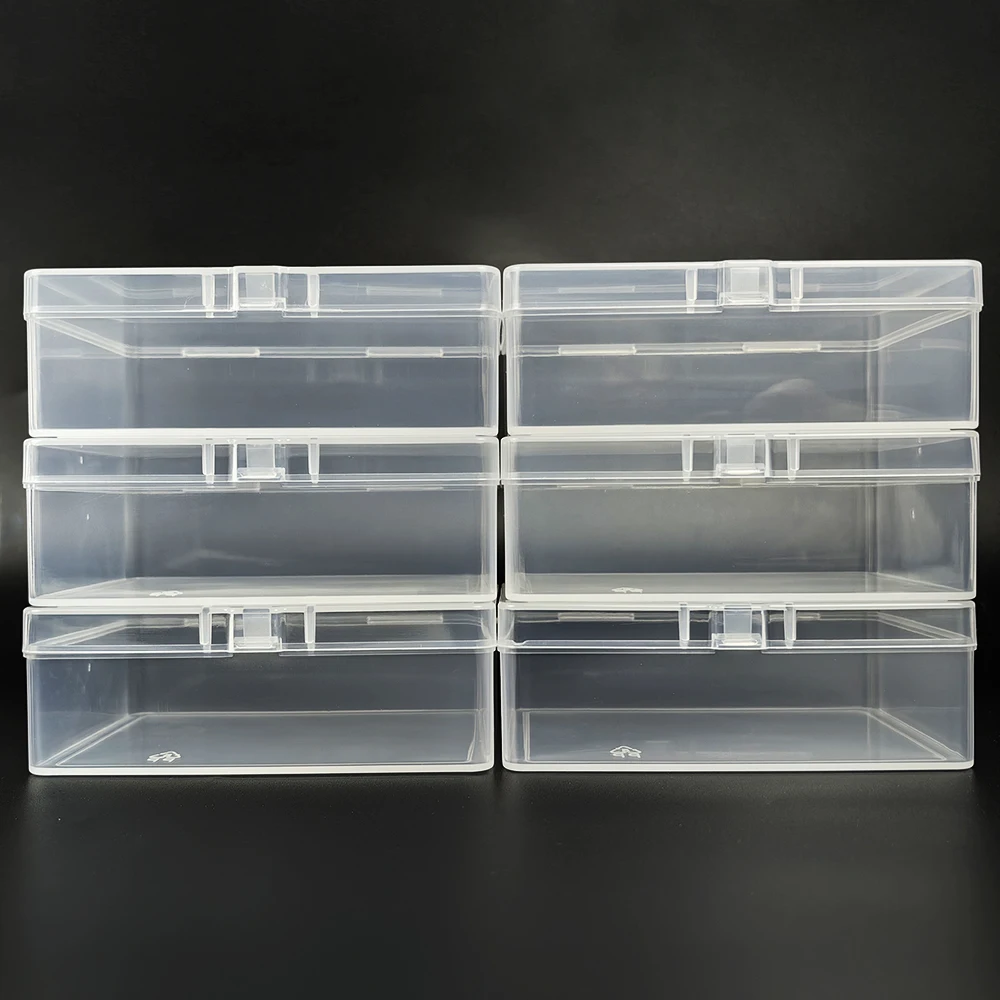 

6PCS Clear Plastic Storing Cards Box Waterproof and Pressure-proof Storage Box Holds 70+Game Cards Collection Box