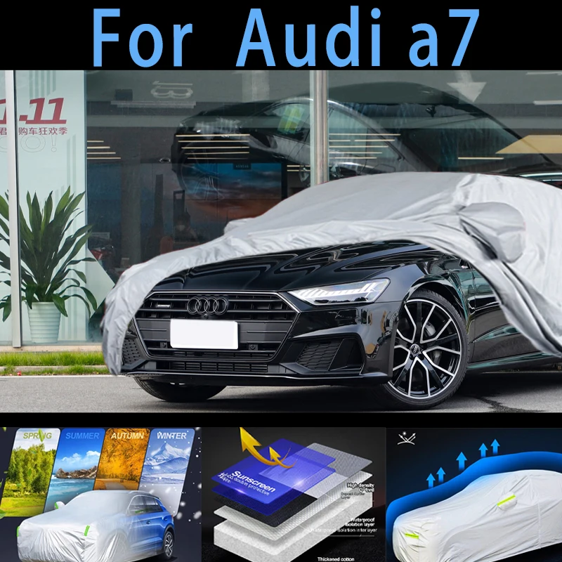 

For Audi a7 Outdoor Protection Full Car Covers Snow Cover Sunshade Waterproof Dustproof Exterior Car cover protection