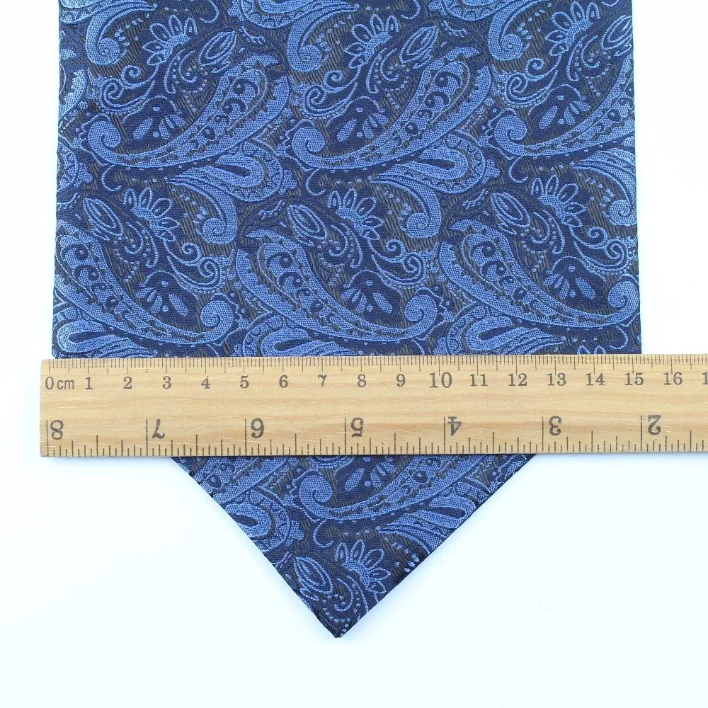 Men's Polyester Ascot Red Black Purple Navy Blue Jacquard Paisley Flower Pattern Ties Business Wedding Party Accessories Gifts