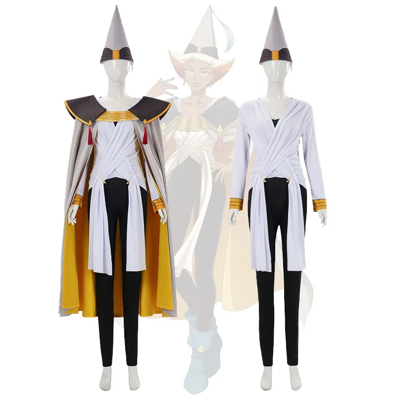 

Halloween Party Alaira Cosplay Costume Anime Witch Hat Sorceress Magic Robe Set Women Size Atelier Stage Costumes For Magicians