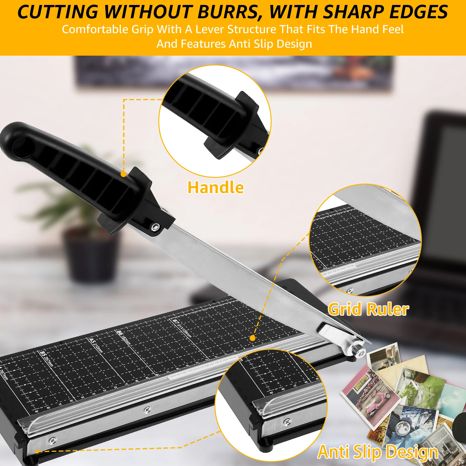 Paper Cutter Paper Trimmer Guillotine Cutter A4 Cut Desktop Paper Cutting Machine Photo Trimmers Scrapbook Cutting Mat Machine