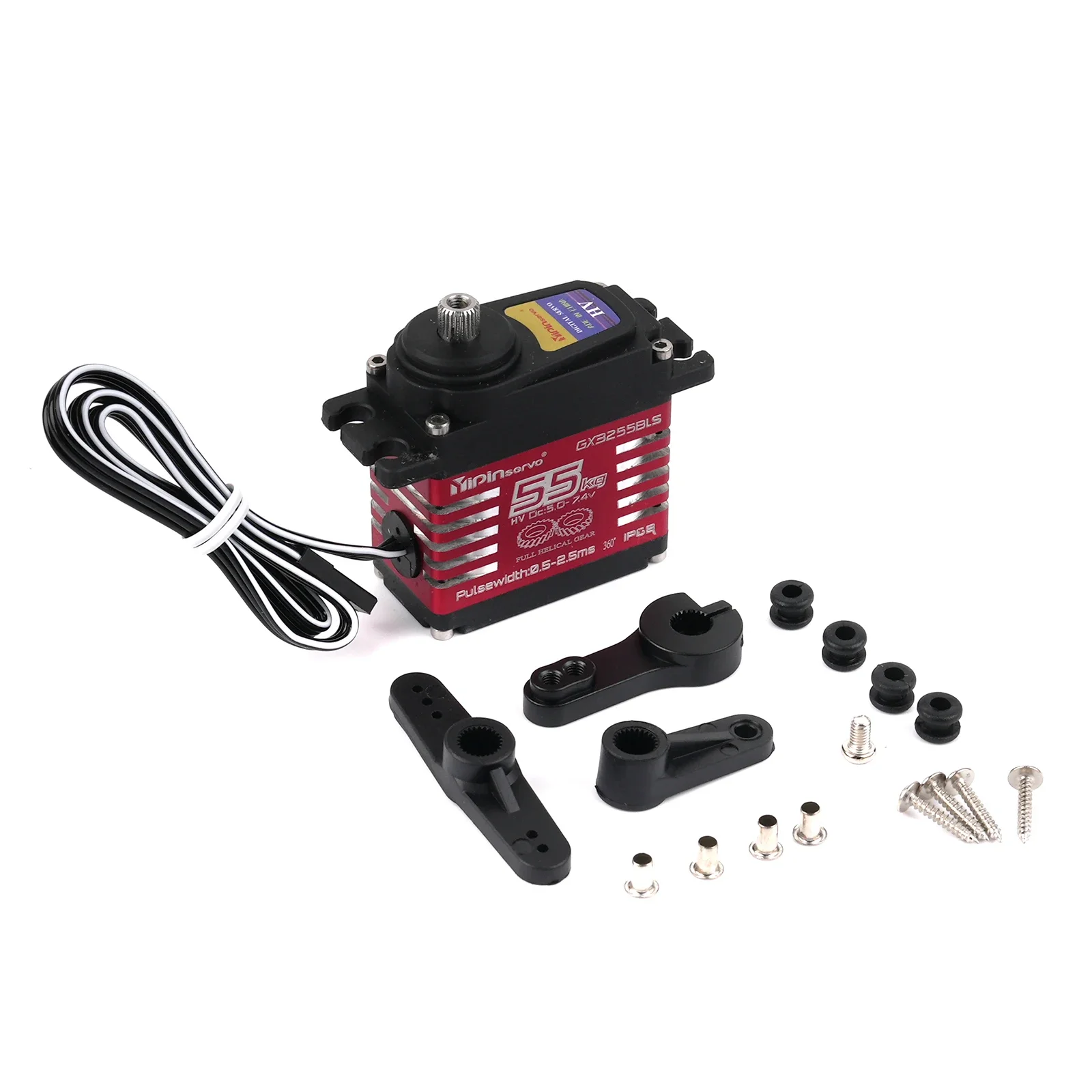 YP3255BLS 55KG Servomotore brushless digitale Ingranaggio in acciaio a coppia elevata per modellini di auto robot 180 /270 /360 gradi