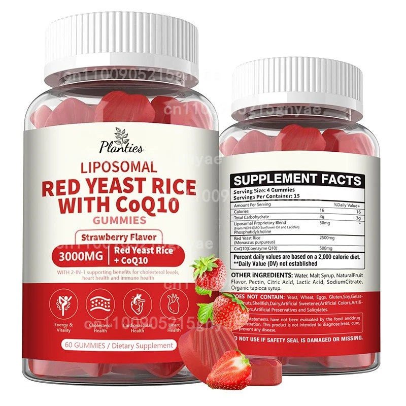 

Heart Support Red Yeast Rice + CoQ10 - Антиоксидантная добавка - Поддерживает энергию и иммунитет