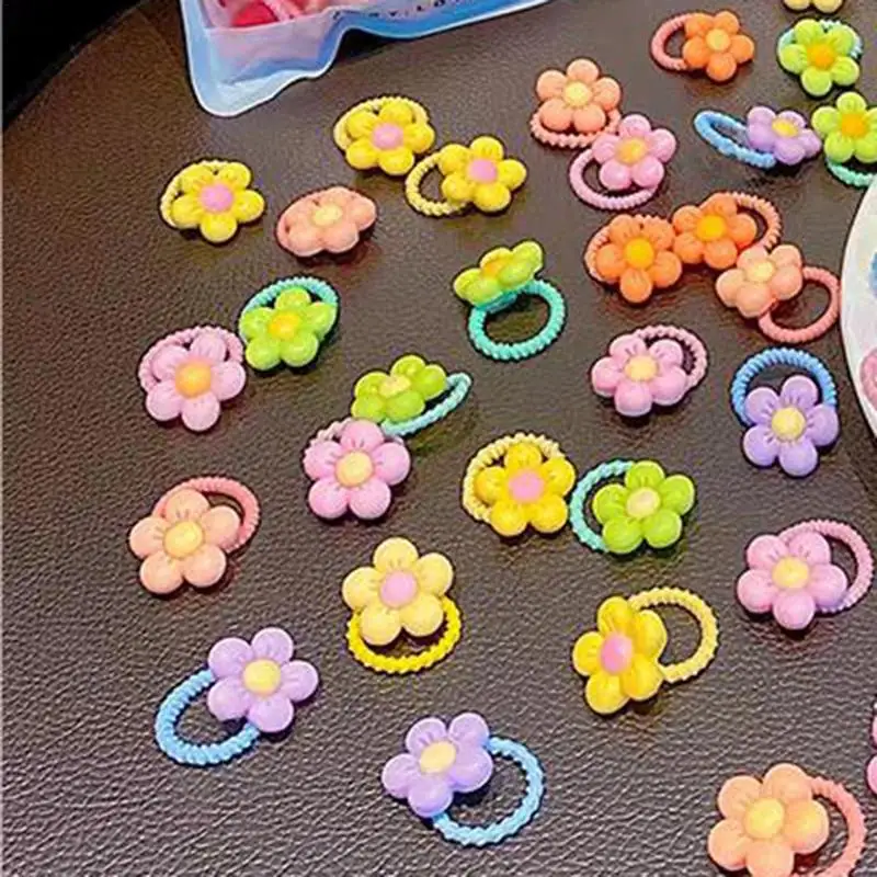 

Plum Blossom Hair RopeTie Flower Head Rope Female Tie Ponytail Hair Tie Flower Hair Rope Gentle Flower Hair Ring