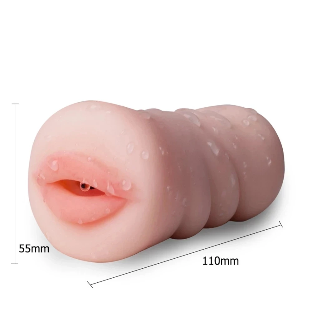 Vagina Sex Toys for Men 4D Realistic Deep Throat Male Masturbator Safety Silicone Artificial Mouth Anal Erotic Oral Aircraft Cup