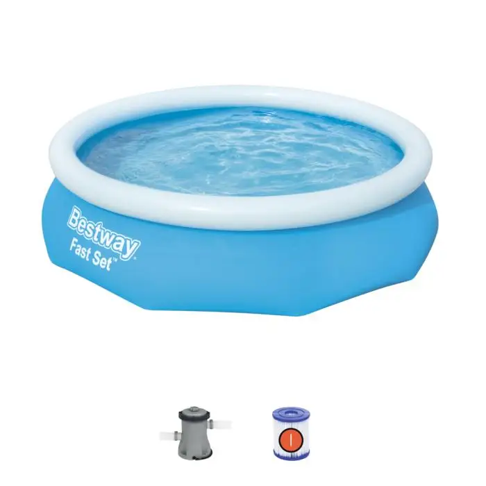 57270 large blue Above Ground Inflatable Ring Style  swimming pools  Kit