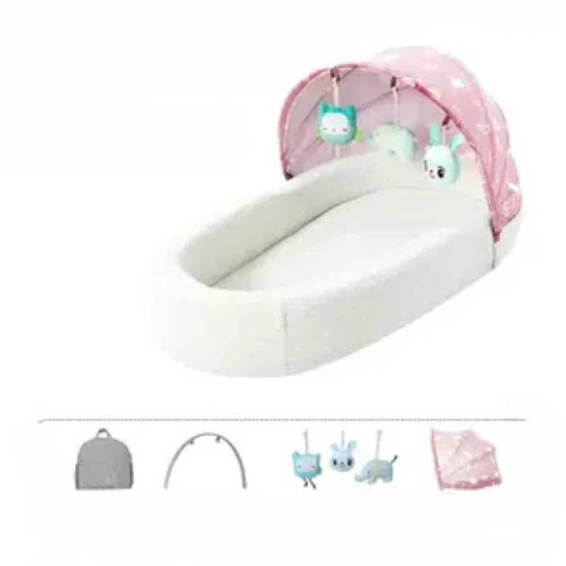 Pure Cotton Breathable Go Out Baby Cradle Car Safety Baby Sleeping Basket Windproof Foot Cover Baby Basket Portable Baby Bed