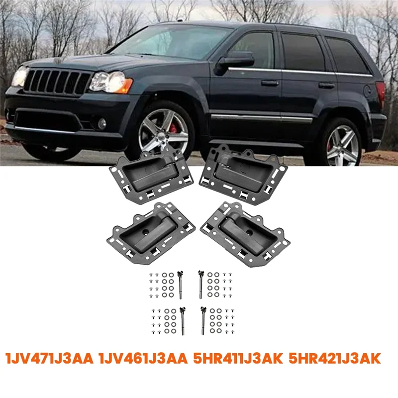 

Высокое качество, 4 шт., внутренняя дверная ручка для Jeep Grand Cherokee 2005-2011 1JV471J3AA 1JV461J3AA 5HR411J3AK 5HR421J3AK