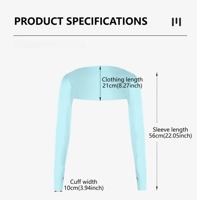 KoKossi Summer Women’s UV Protection Shawl Arm Sleeves Breathable Lightweight Thumb Hole Cycling Golf Driving Sports Outdoor 6