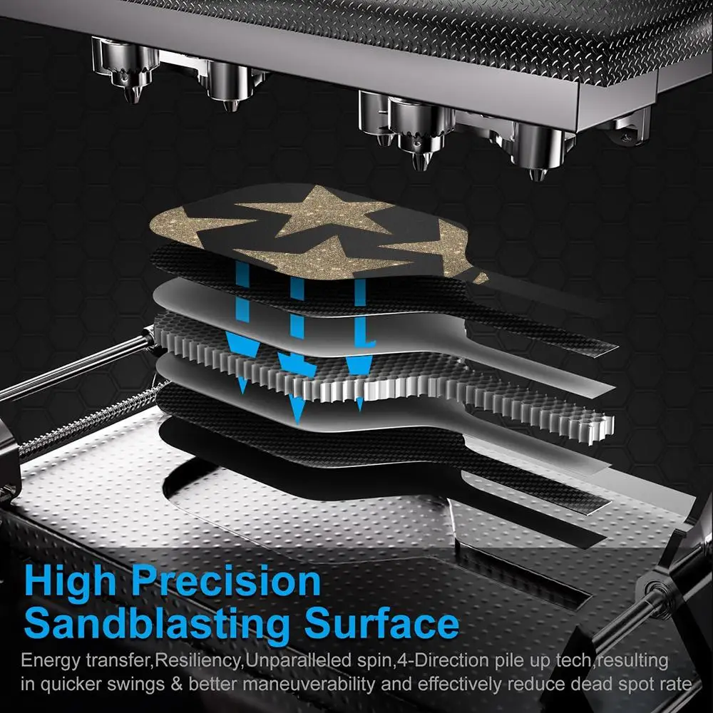 مجموعة مجداف كرة البيسبول المعتمدة من USAPA T700 من ألياف الكربون Unibody الحرارية مع طاقة أساسية على شكل قرص العسل 16 مم ودبوس عصري راقي #6