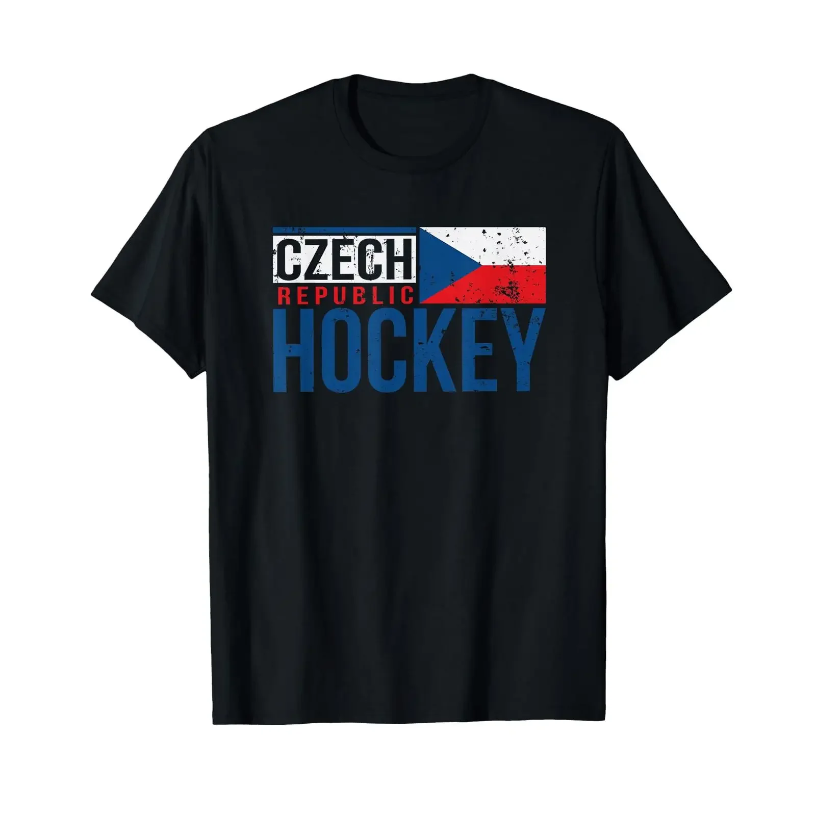 Czech Republic Czechia Hockey International Ice Supporter T Shirt vintage Washed Unisex streetwear Casual graphic Comfortable