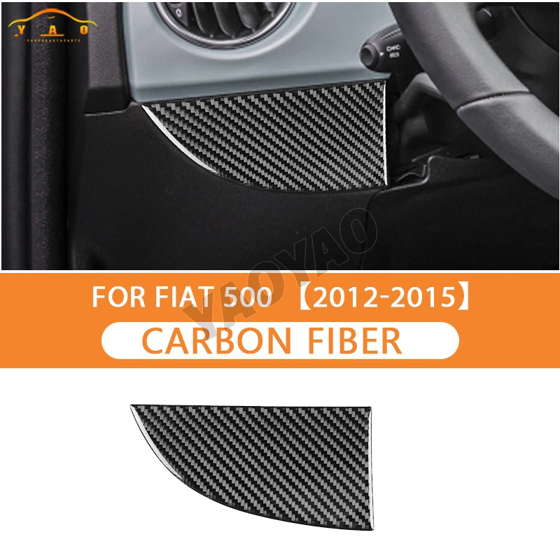 

Carbon Fiber For Fiat 500 2012 2013 2014 2015 Abarth 595 2012-2023 Custom Below Driver Side Car Air Vent Panel Cover Trim