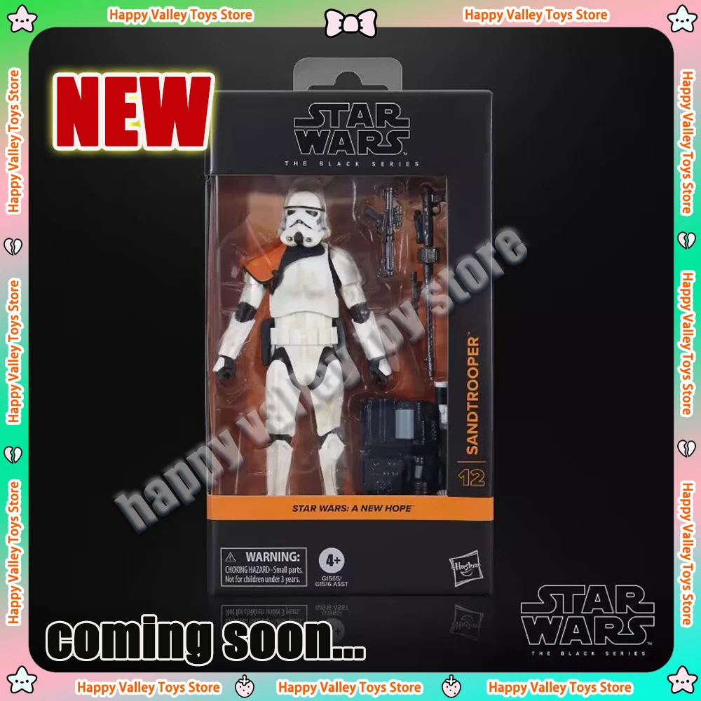 

6-inch Hasbro Star Wars Black Box Desert Storm Soldier White Soldier Mobile Handpiece Anime Figure Action Figurine Toys Gifts