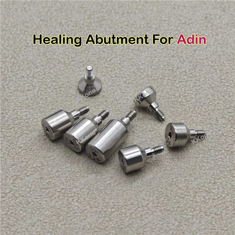 10Pcs Healing Abutment For Adin Titanium Grade 5 High Polishing Mini Regular Dental Implant Restoration Accessories