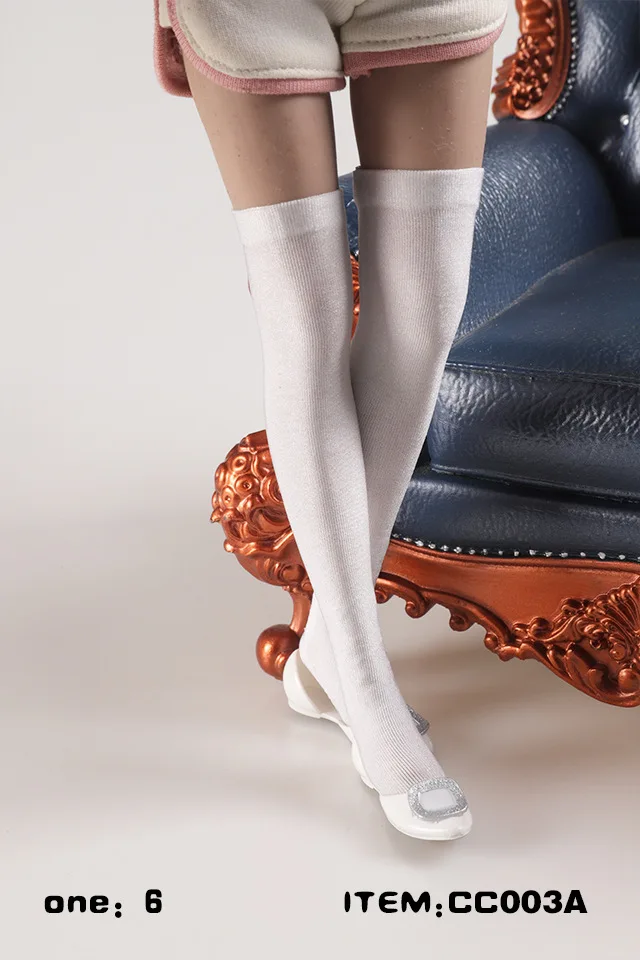 1/6 Bilancia Femminile Sexy nero bianco Calzini Lunghi/corti Vestiti CCTOYS CC003 per 12 pollici Action Figure JIAOU Doll