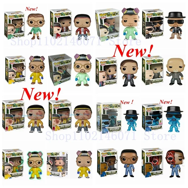 FUNKO POP Breaking Bad HEISENBERG #162 GOODMAN #163 Walter White #160 #165 Gus #167 Vinyl Action Figure Model Toys for kids Gift