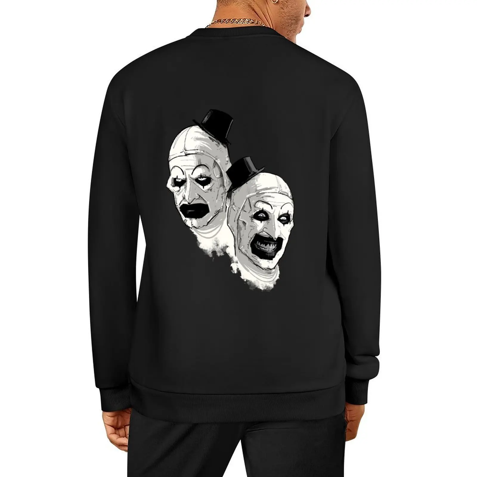 

Comedy Tragedy Pullover anime clothes tracksuits mens clothing autumn jacket men new sweatshirts