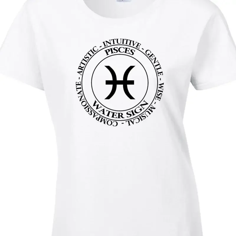 Fische Damen T-Shirt Sternzeichen Astrologie Wasser Sternzeichen Geburtstagsidee