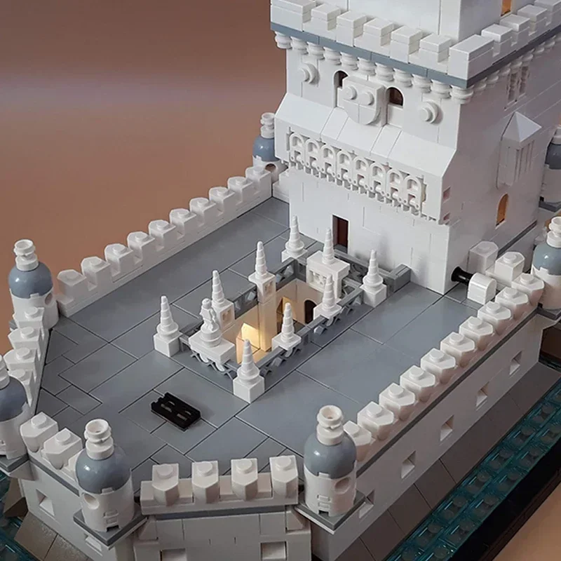 Modelo de Castillo Medieval Moc, bloques de construcción, Torre de San Vincent, tecnología Modular, regalos de Navidad, juegos de bricolaje, montaje