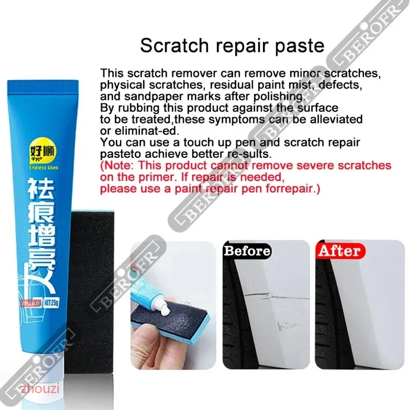 For  Tesla Model 3 Y X S  Automotive Paint Repair Pen Pearl White Clearcoat Pen Accessories Black White Red Blue Gray Silver