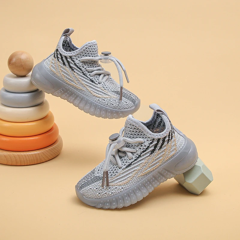 

Kids Spring and Autumn Sneakers Soft Breathable Running Knitting Infant Teenage Mesh Sports Boy Girl Lightweight Coconut Shoes