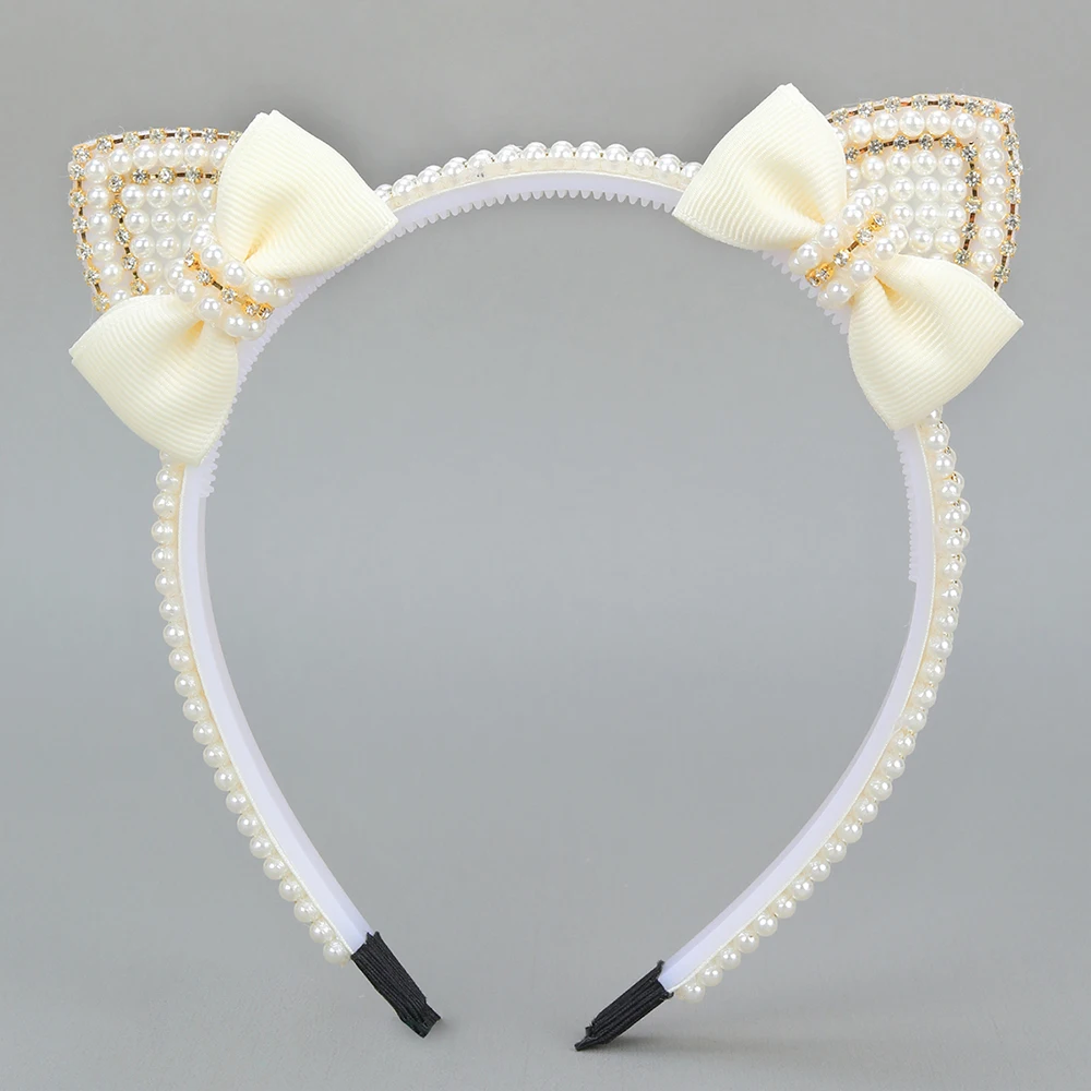 Adorable Cat Ear Headbands with Pearl Bow for Girls – Only .74! Adorable Cat Ear Headbands with Pearl Bow for Girls – Only .74!