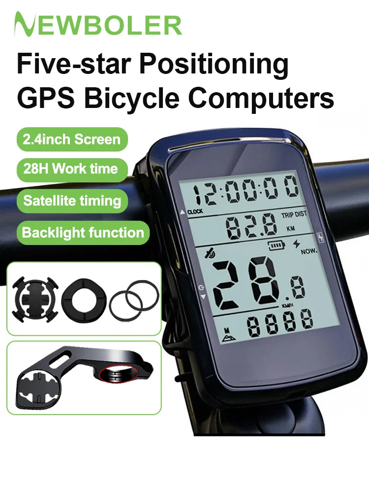AliExpress NONE NEWBOLER Bicycle Computer Wireless GPS Bike Speedometer MTB Road Bike Cycling Odometer USB Rechargeable Digital Stopwatch