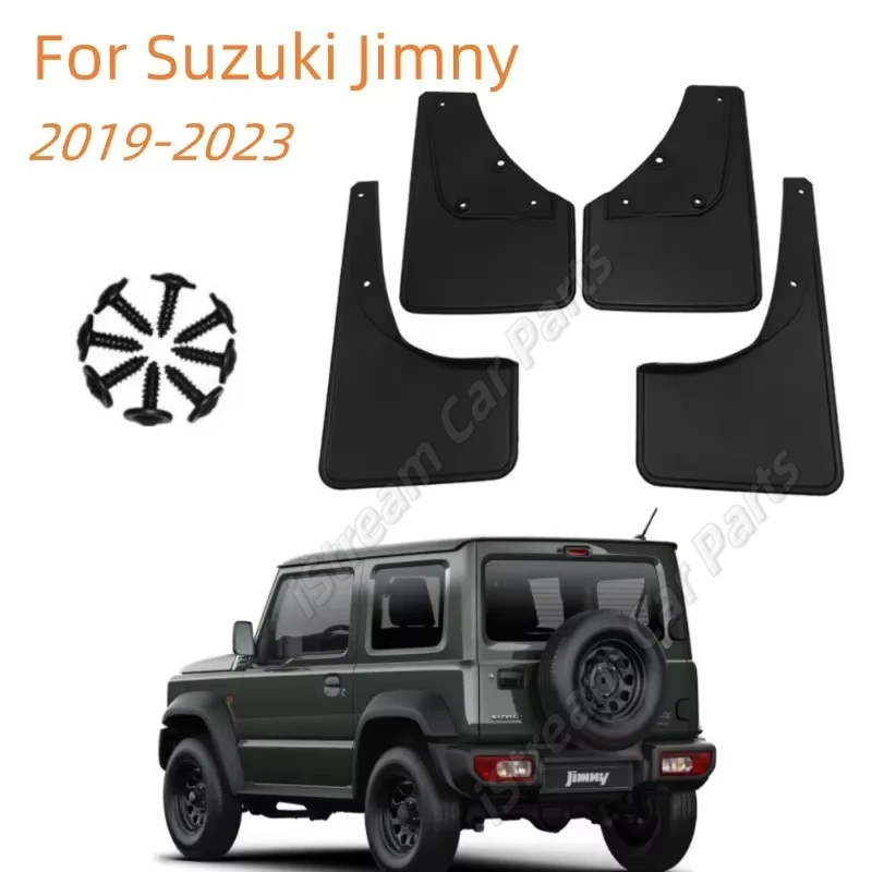 4pcs Car Mudflaps for Suzuki Jimny 2019 2020 2021 2022 2023 Mudguards Fender Mud Flap Guard Splash Guards Front Rear