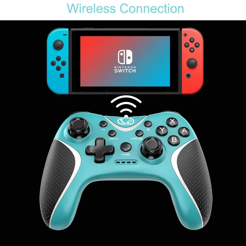 Six-axis Wireless Controller Gamepad For Nintendo Switch Pro OLED Console PC Phone Joystick Computer with Dual Vibration