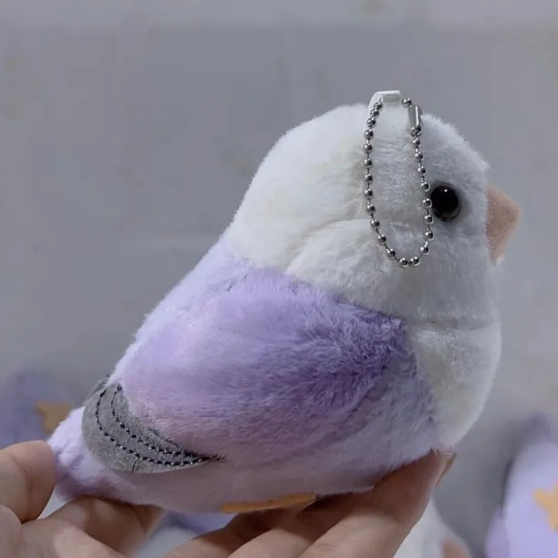 Lovebird loro peonía de alta fidelidad loro Plushie Budgerigar Budgie juguetes de peluche animales realistas muñeco de peluche juguete llavero regalo