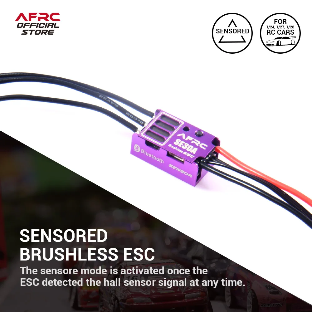 AFRC-SE30A sensore programmabile Brushless ESC per GL BM AAT RC Car Mini Drift Racing 1/24 1/27 1/28 aggiornamento assemblaggio fai da te