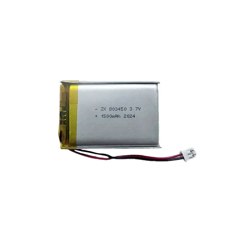 3.7V 1500mAh 803450 Li-polimer ph2. 0 2P wtyczka 1A prąd pracy/rozładowania o dużej pojemności awaryjna lekka bateria litowo-jonowy