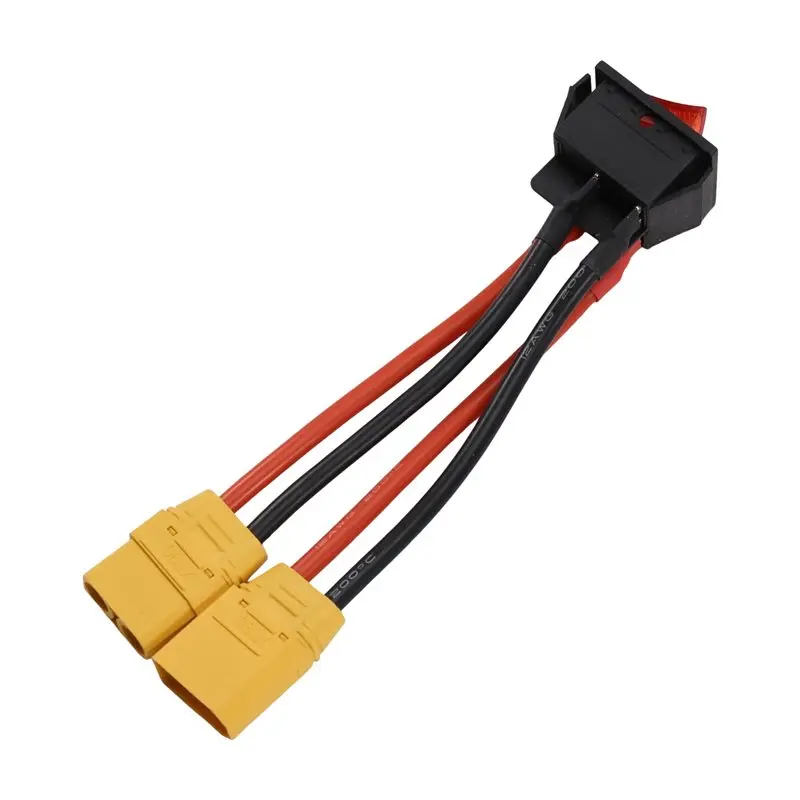 [B24B!】 XT90 Plug Power On-Off Electronic Switch 30A Large Current High Load Switch For RC Drone UAV Battery ESC Connection