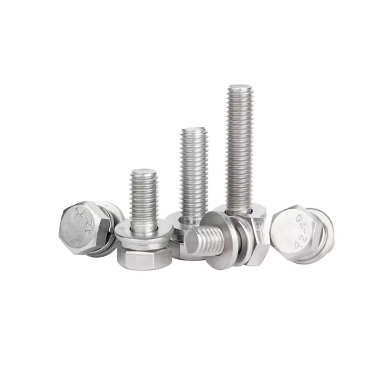 304 Stainless Steel External Hexagonal Triple Combination Screw M3M4M5M6