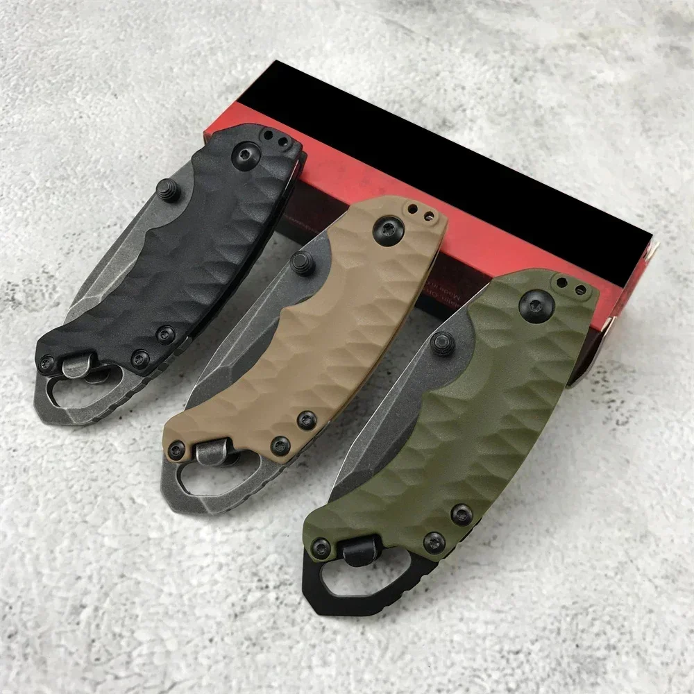 KS 8750 Mini couteau pliant militaire multifonction lame 8Cr13Mov manche en fibre de verre en Nylon pour Camping en plein air chasse survie