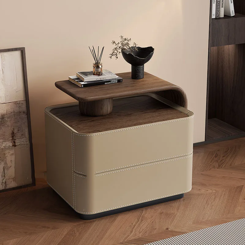 

Organizer Space Saving Nightstand Headboards Dressers Coffee Unique Bedside Table Comfortable Corner Criado Mudo Home Furniture