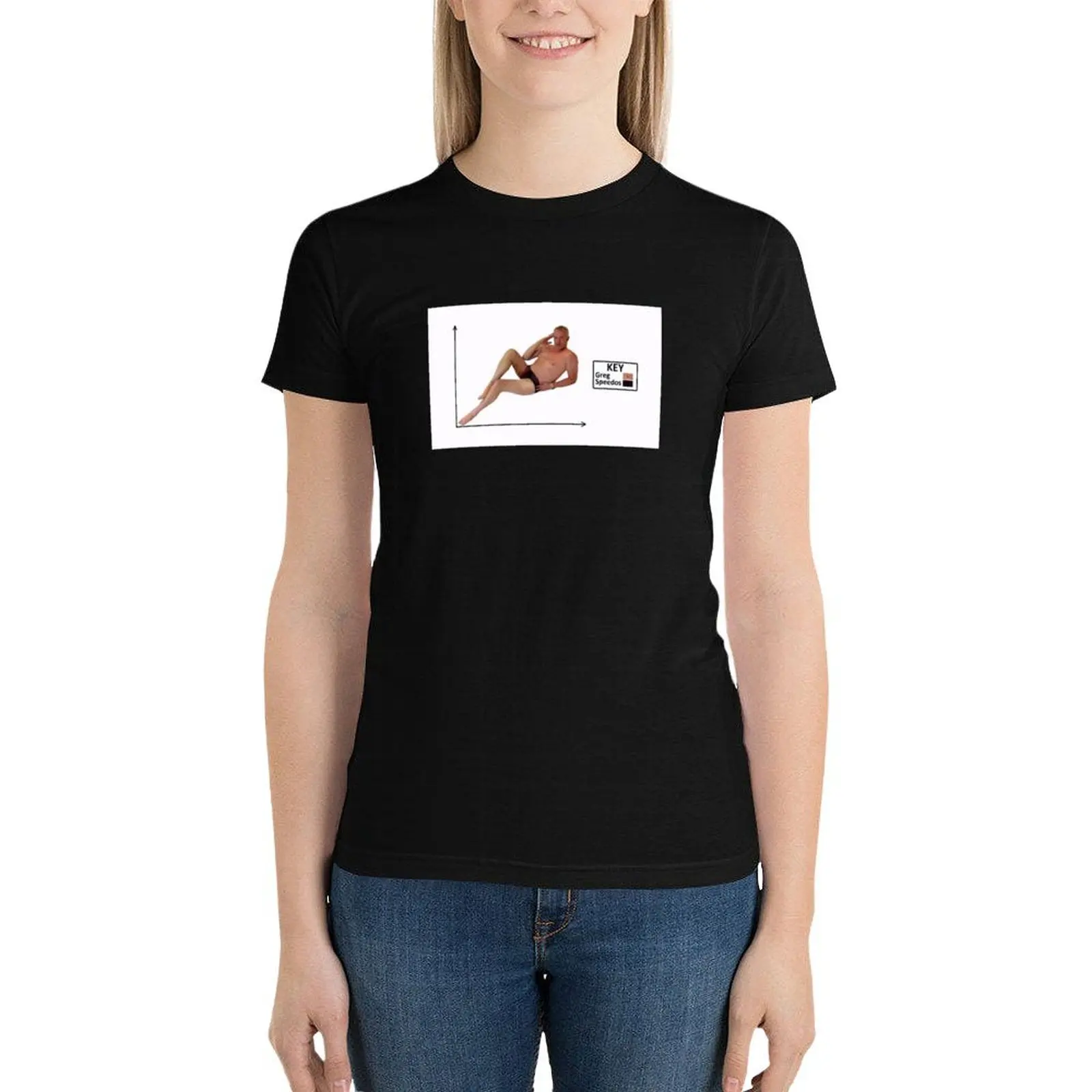 

Greg Davies T-Shirt Short sleeve tee Blouse graphics Womens graphic t shirts