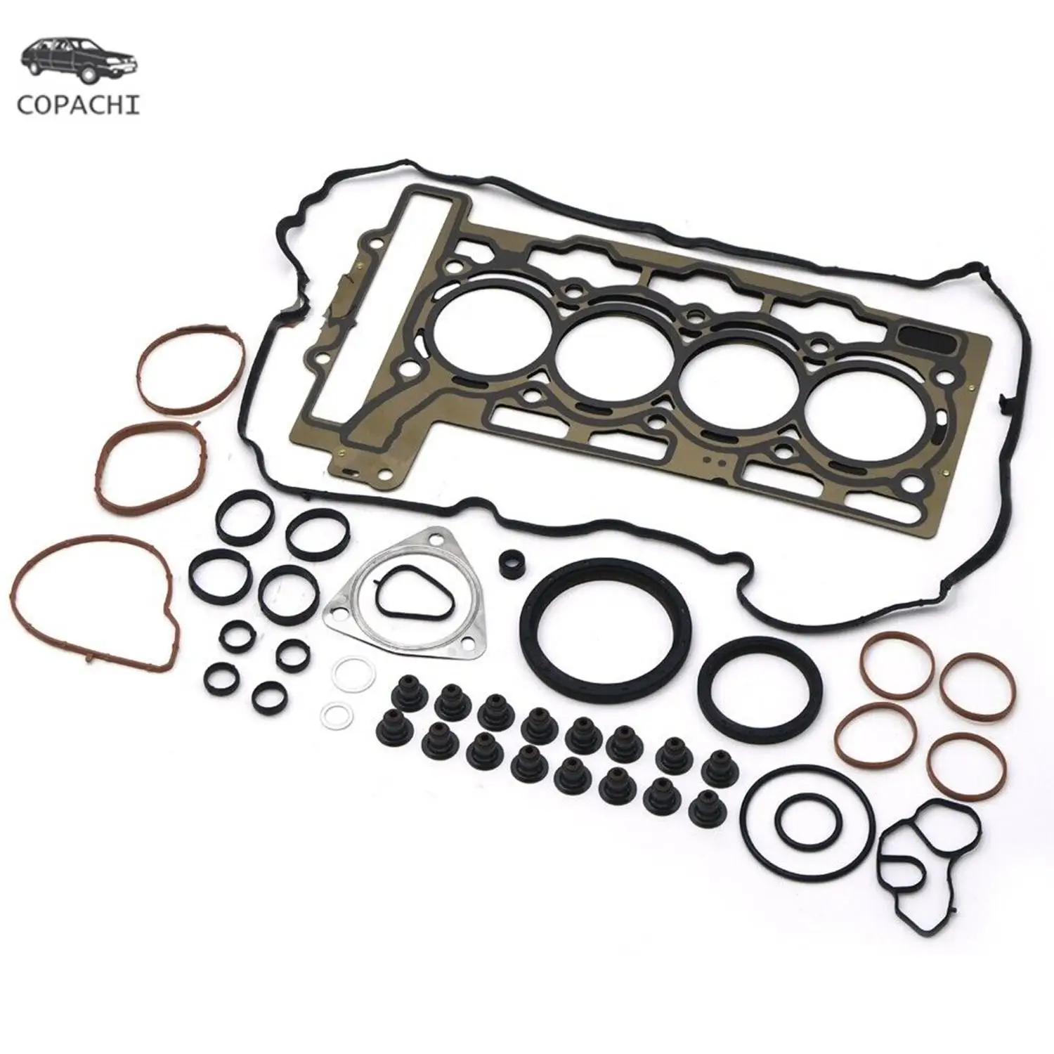 Overhaul Gasket Seal Kit 11:1 for BMW Mini Cooper R55 R56 1.6L N12 N16 Engine 11127567877 11127595139 11127560272 11127570859