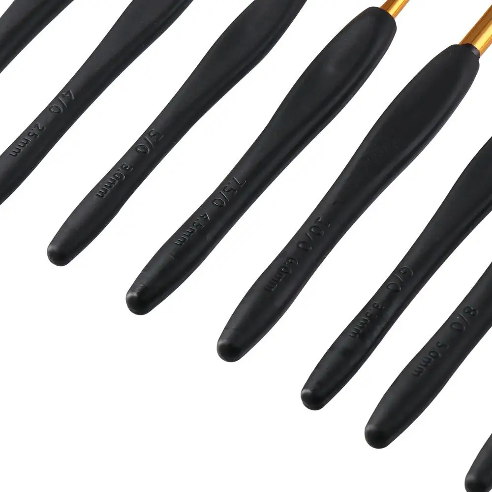 supplies ergonomic soft grip knitting hook for yarn crochet needles crochet hook set aluminum crochet hooks for arthritic hands