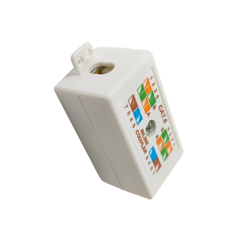 RJ45 Mount Outlet Box Cat6 Ethernet Junction Box Networking Boxes Wandmontage für Cat6 Networking Cable Inline Coppler Joiner