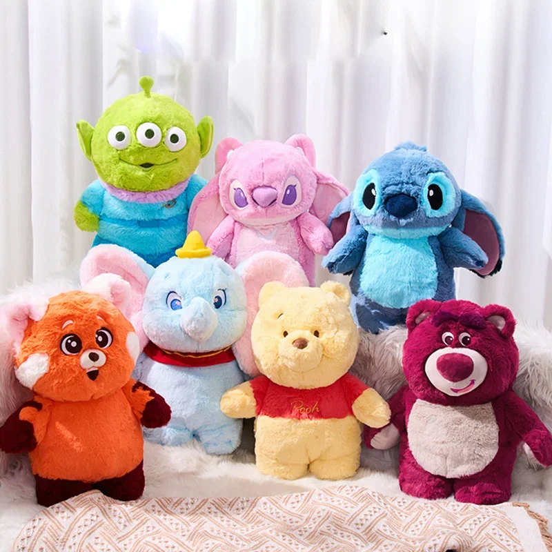 

Сумка для горячей воды Disney Stitch Losto, Дамбо, Винни-Пух, клубничный медведь, теплое наполнение, детские подарки на день рождения и Рождество