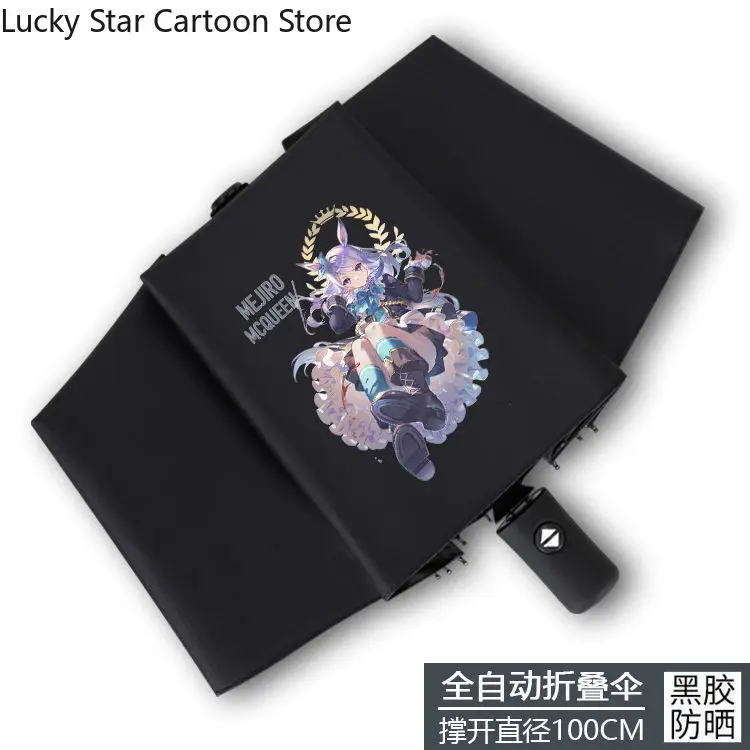 أنيمي جميلة ديربي أضعاف مظلة واقية من الشمس المظلة المطر مشمس مظلة Bumbershoot Studebt تأثيري هدية عيد الهالوين