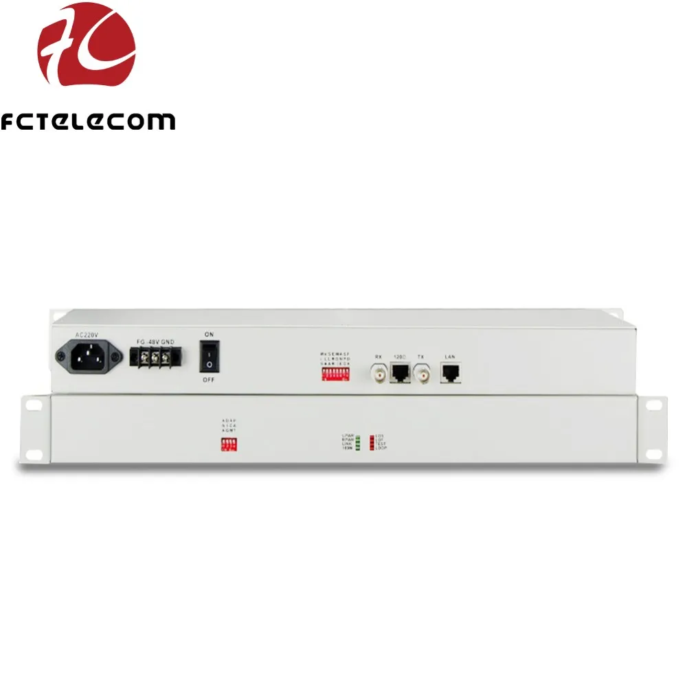 Convertidor de E1-FE de puente Ethernet de autoaprendizaje a precio barato, convertidor de protocolo de tamaño de escritorio de tamaño 1U de 19 pulgadas